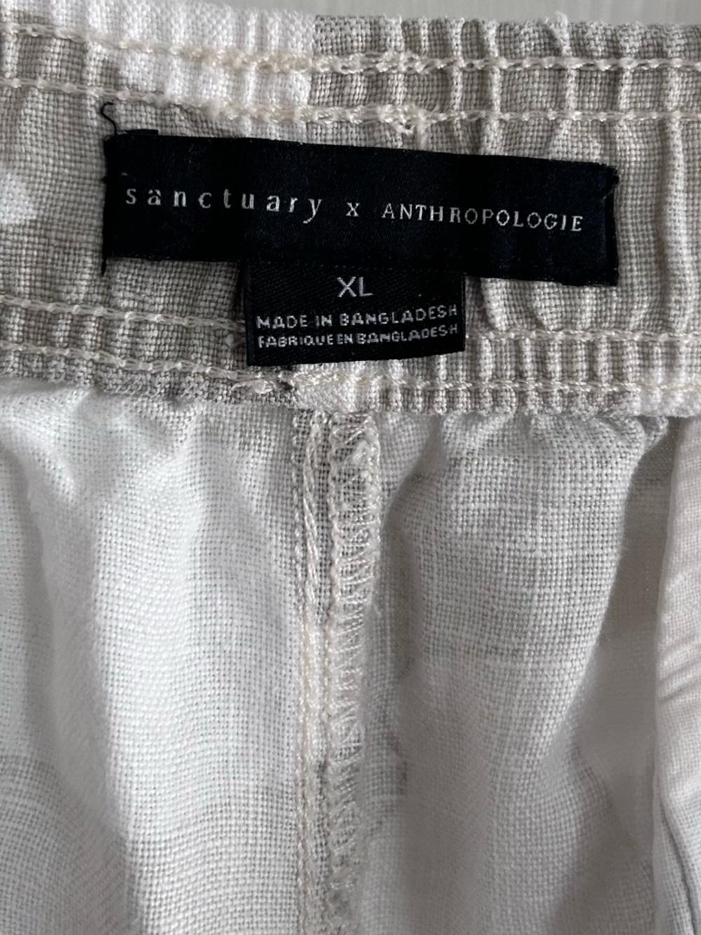 Women’s Anthropologie  Beige Camo Cargo Jogger Pants | Size XL - Picture 5 of 6